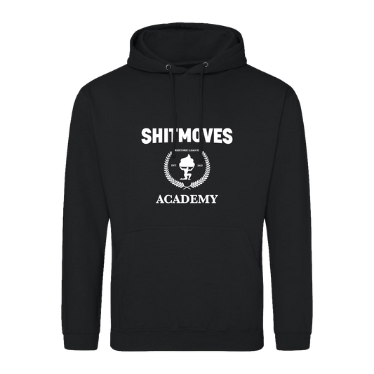 Hoodie "SHITMOVES ACADEMY" Deep Black